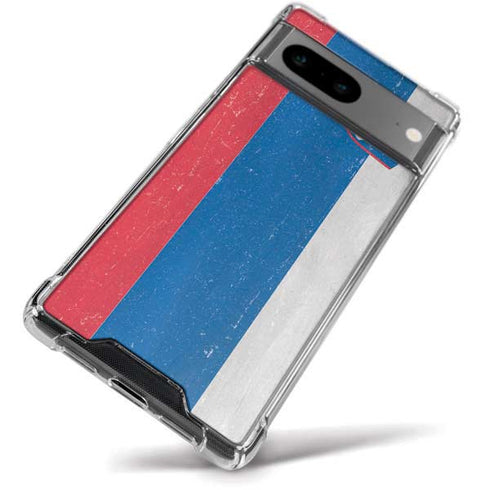 Slovenia Flag Distressed Google Pixel 8a Clear Case